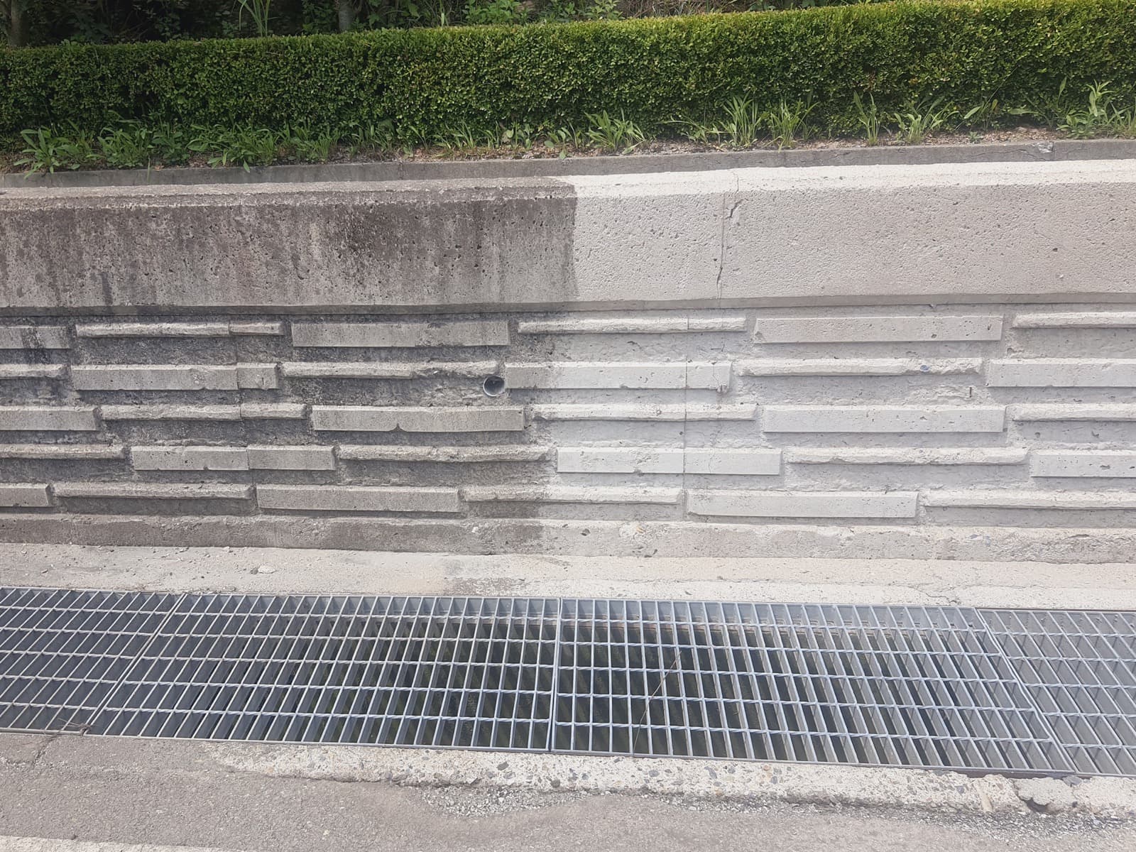 외벽청소 고압세척 작업 사례 이미지