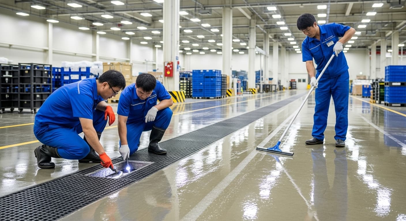 공장청소 마감 정돈 작업