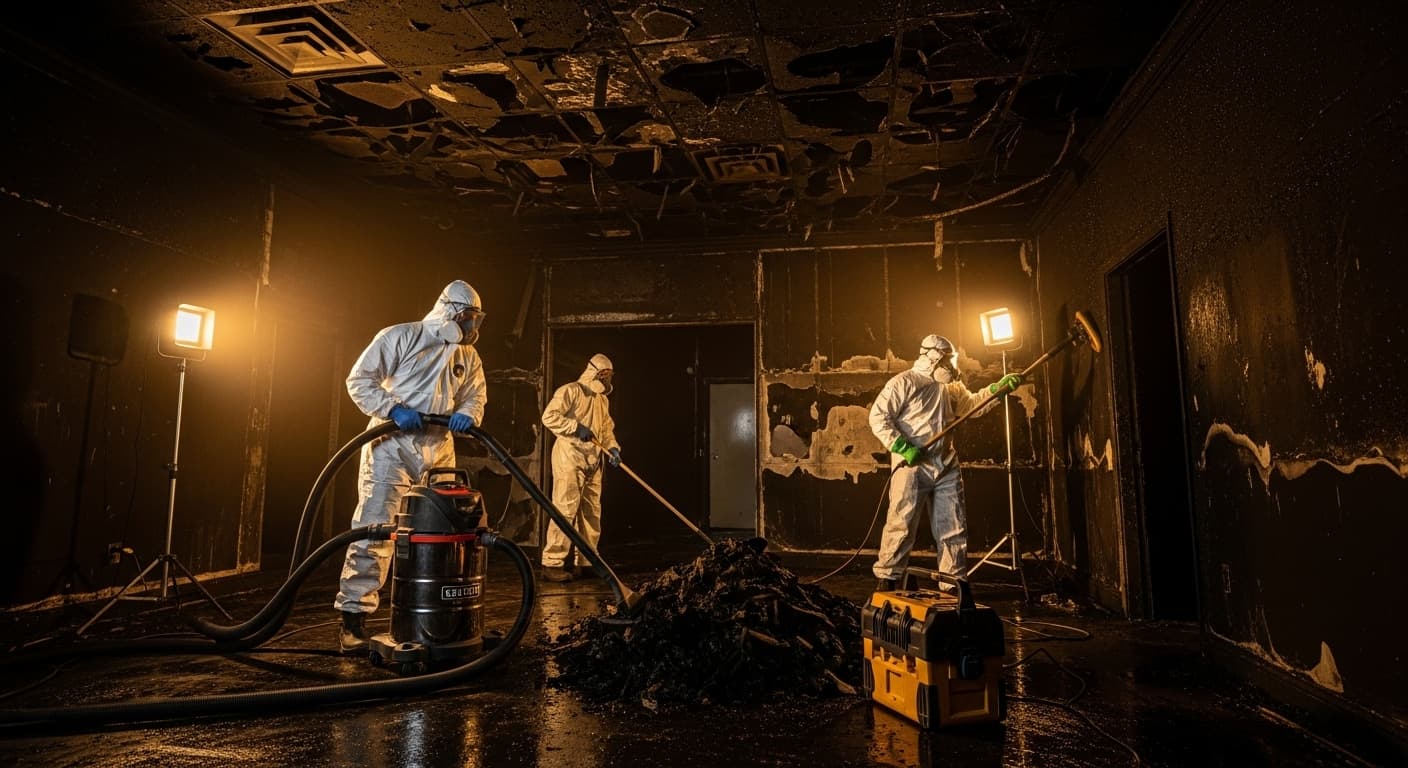 특수청소 전문 청광 작업 현장