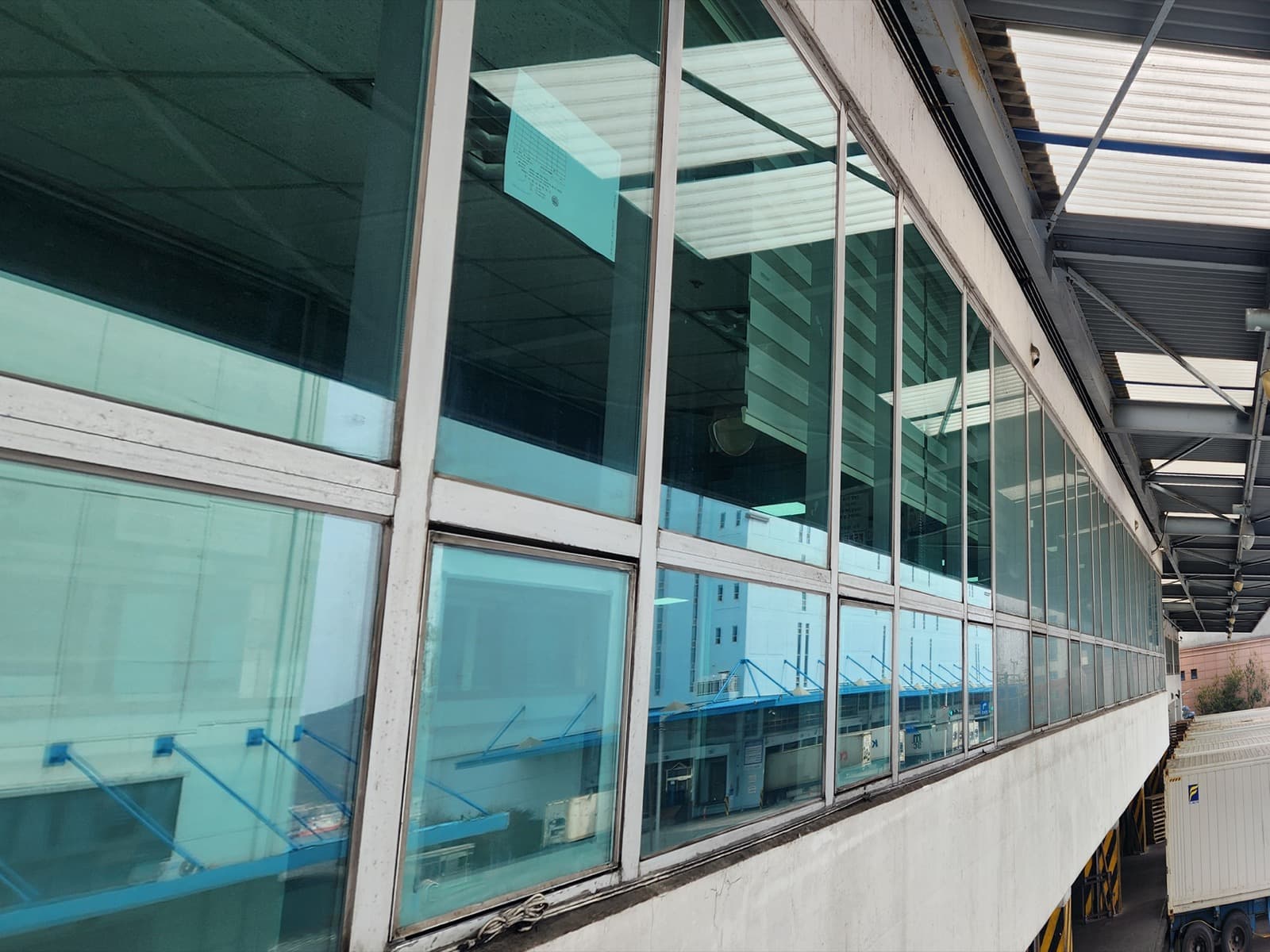 유리창청소 청소후