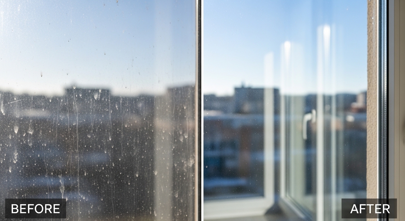 유리창청소 작업 사례 2