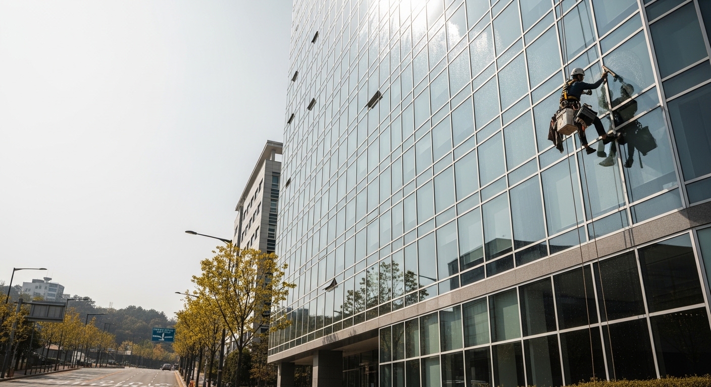 유리창청소 작업 사례 6